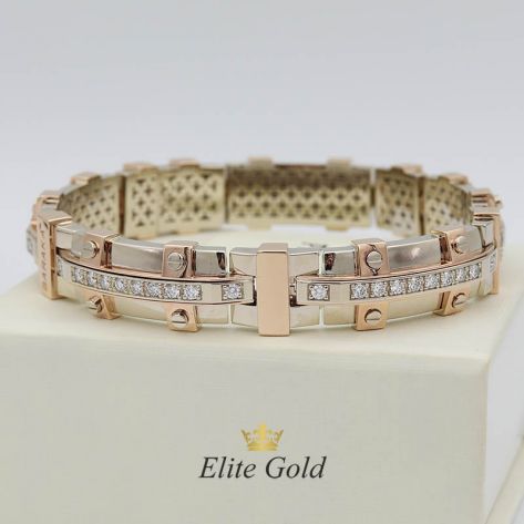 Широкий шарнирный браслет в стиле бренда Барака