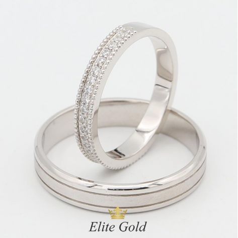 обручальные кольца Safira в белом золоте