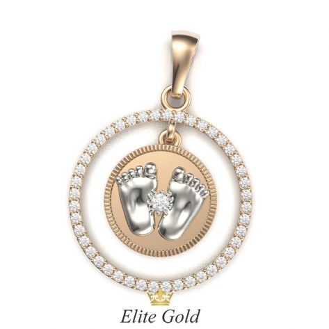 Авторский кулон с детским - версия 2