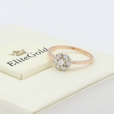 кольцо Altera в красном и белом золоте