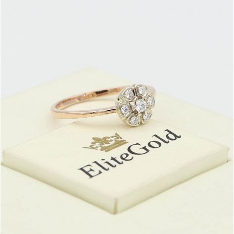 кольцо Altera в красном и белом золоте