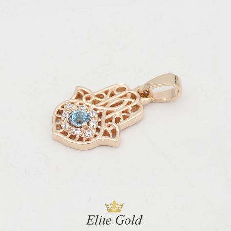 кулон-подвеска Хамса в красном золоте