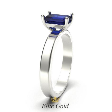 кольцо Kayla в белом золоте - вид сбоку