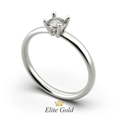 кольцо Coraline в белом золоте 585