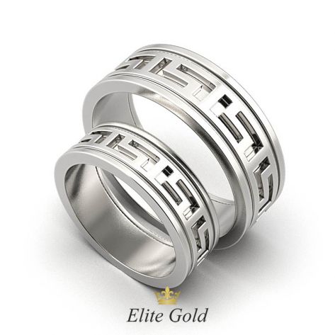 кольца Versace в белом золоте