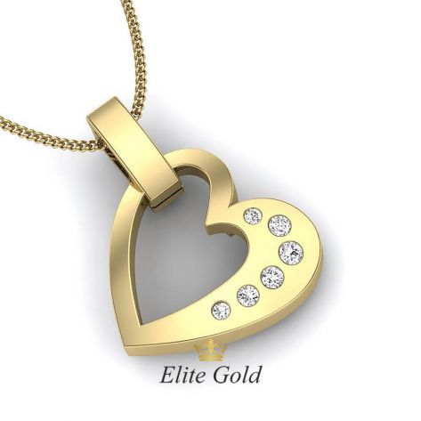 Bespoke Diamond Heart necklace