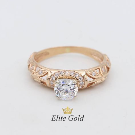 женское кольцо с цитрином