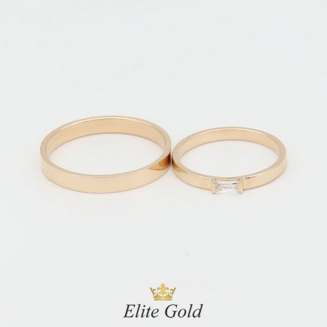 Тонкие лаконичные обручальные кольца Tyrage