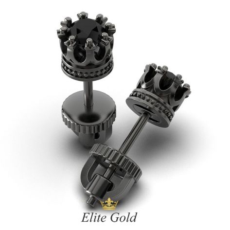 серьги Karlie в черном исполнении