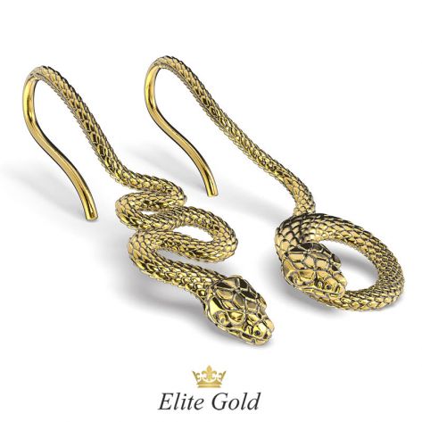 серьги Serpenti в виде змеи