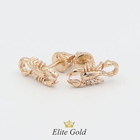 серьги в виде скорпионов