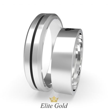 обручальные кольца Agatha в белом золоте