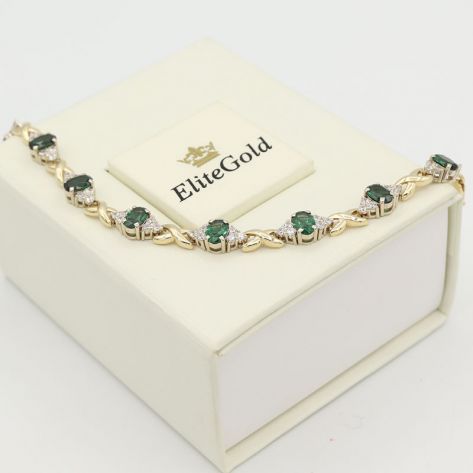 браслет Emera в желтом и белом золоте