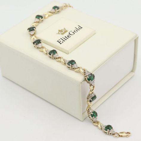 браслет Emera в желтом и белом золоте