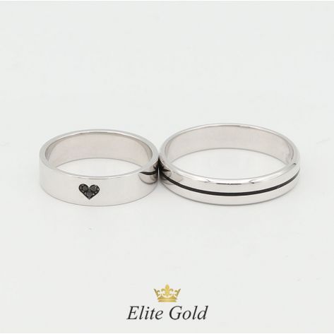 обручальные кольца Agatha в белом золоте