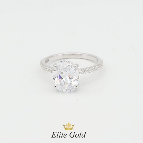 кольцо Lucia в белом золоте