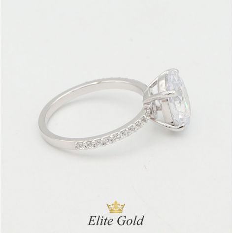 кольцо Lucia в белом золоте