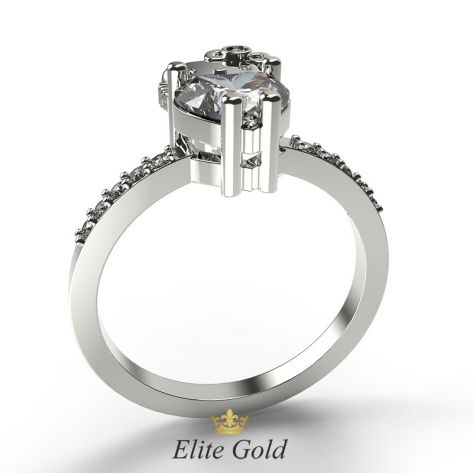 кольцо Hello Kitty в белом золоте