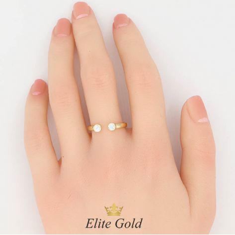 кольцо Terra с двумя камнями