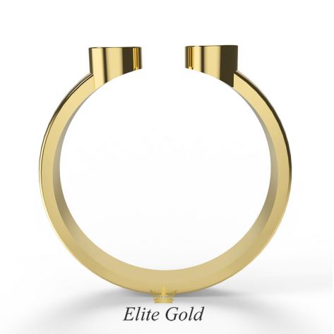 кольцо Terra с двумя камнями