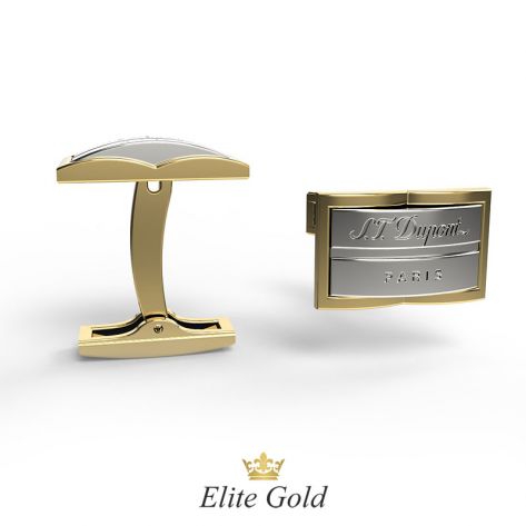 запонки в комбинированном золоте