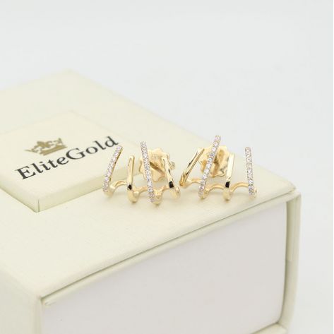 сережки-пусеты Demi