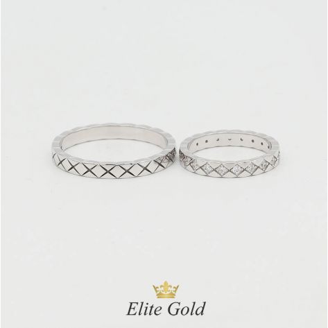 кольца Crush, белое золото