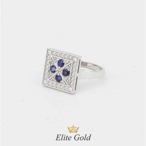 кольцо Odette с квадратной площадкой