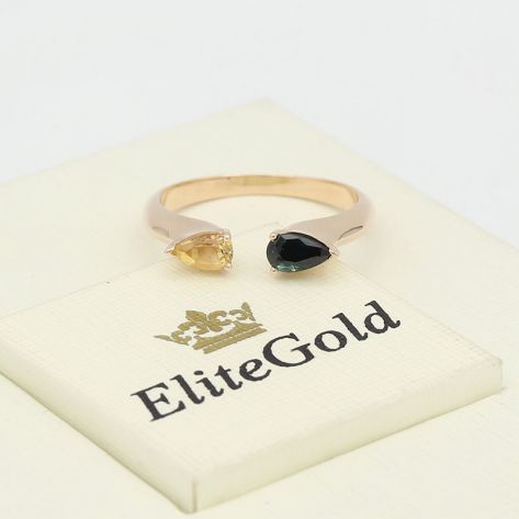 кольцо Marquesa с двумя камнями