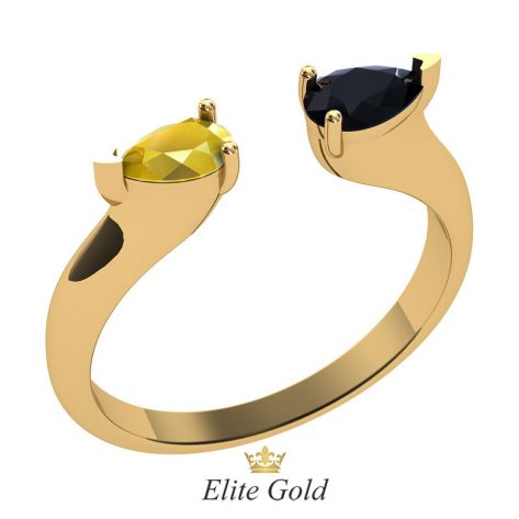 кольцо Marquesa с двумя камнями