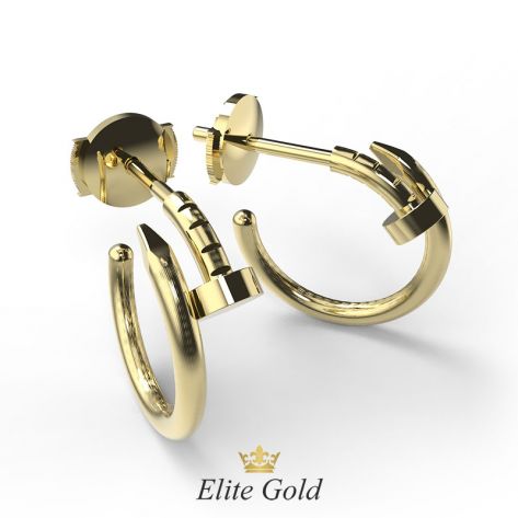 серьги-гвоздики в стиле картье