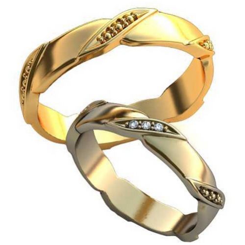Дизайнерские обручальные кольца с узорами