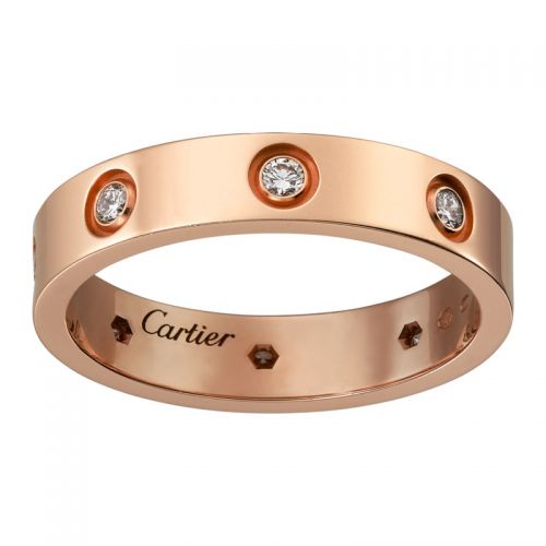 ​Кольцо в стиле Cartier Love Small в красном золоте
