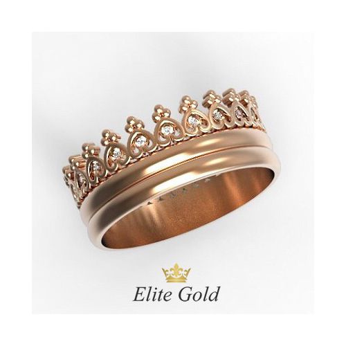 кольцо Tiara Ring в красном золоте