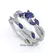 Bespoke Marcie Bridal Set with marquise and round cut gemstones