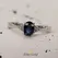 Kate engagement ring with sapphire