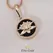 Lotus on onyx pendant
