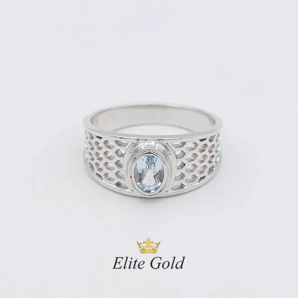 Author's men's ring Everett with a geometric pattern, 2 image