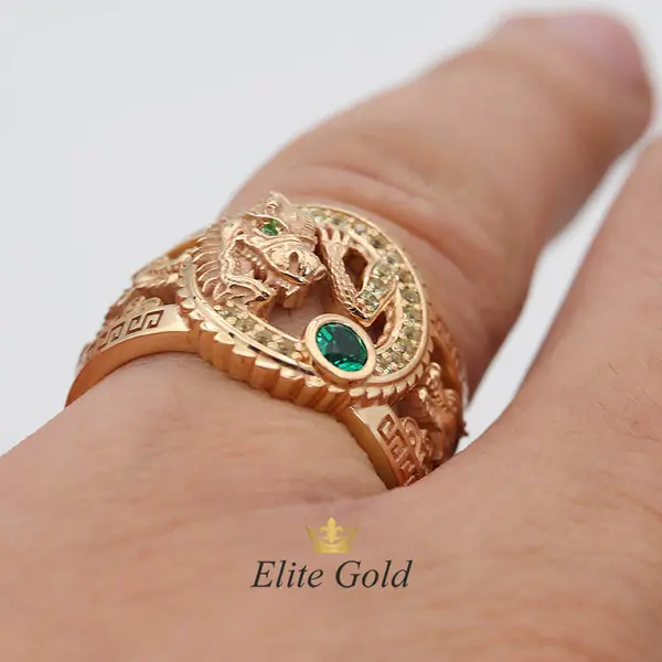 Дизайнерское мужское кольцо El Dragon, изображение 5