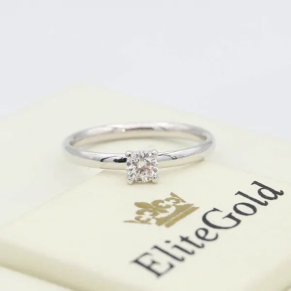 Author's engagement ring Coraline with a laconic design, 4 image