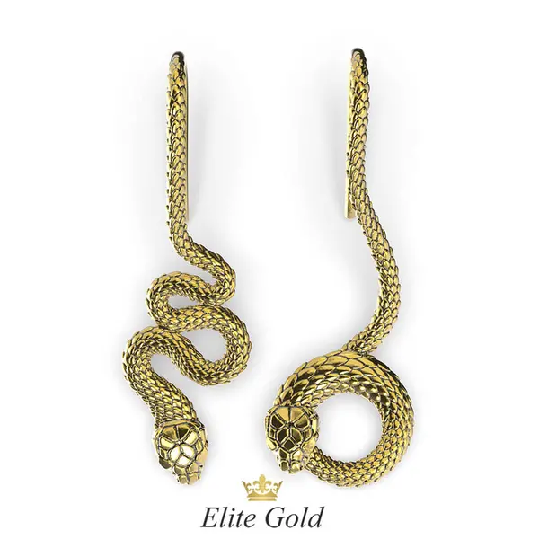 серьги Serpenti в виде змеи