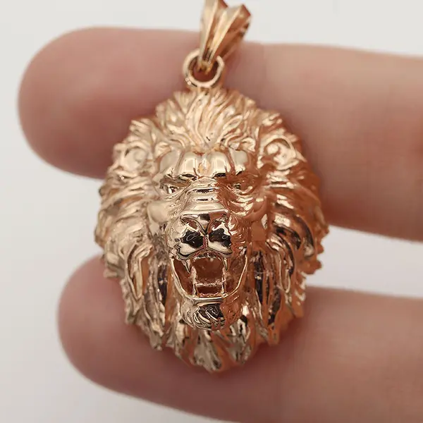 Авторский фантазийный подвес в виде головы льва Lion Claw