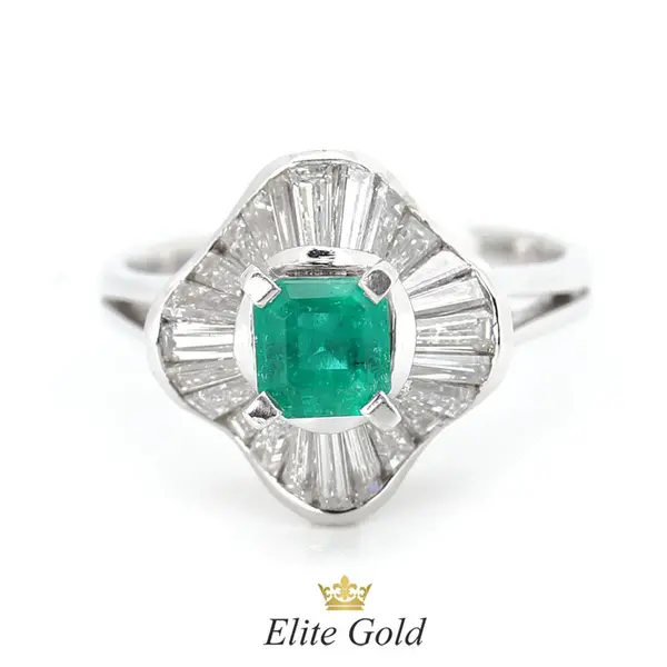 Vintage Azaria emerald and diamond ring, 2 image