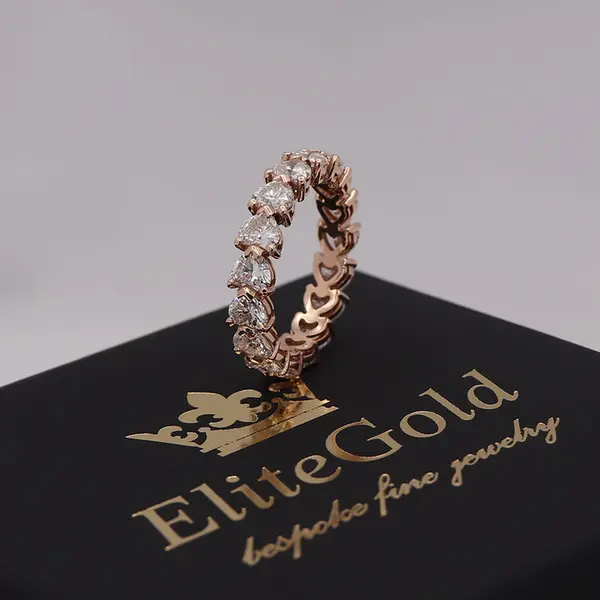 Авторское кольцо Chloe eternity ring, изображение 7