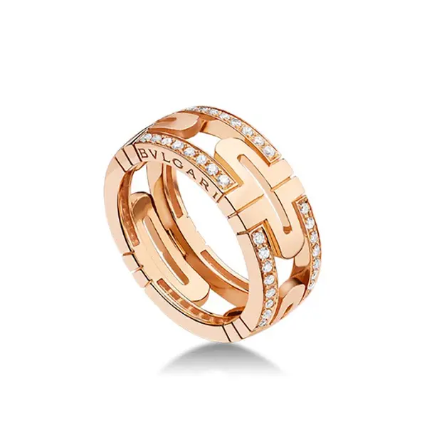 кольцо bvlgari parentesi с камнями
