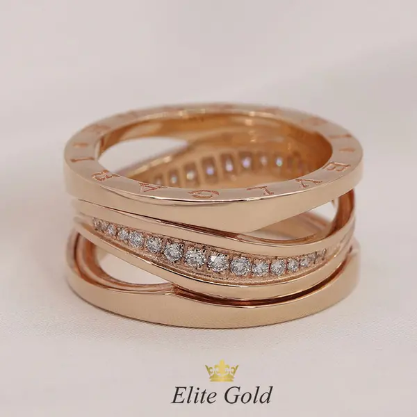 Bvlgari Legend Ring style ring with stones, 4 image