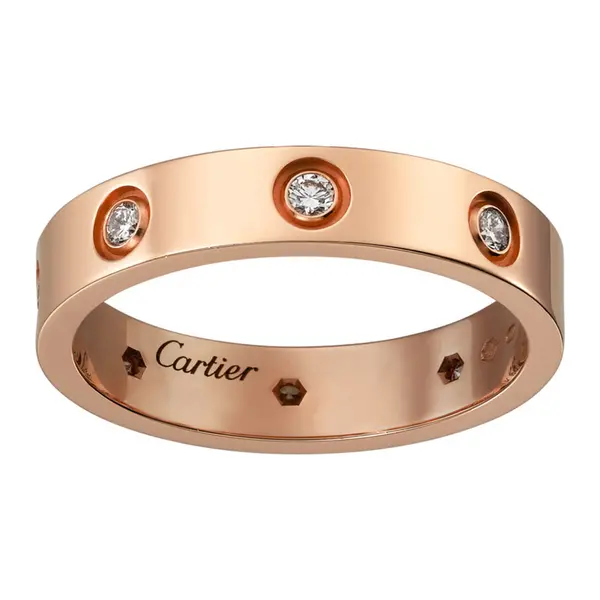 ?Кольцо в стиле Cartier Love Small в красном золоте