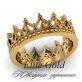 кольцо-корона в красном золоте 585