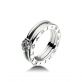 помолвочное кольцо в стиле бренда Булгари в белом золоте