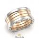 кольцо булгари в двух цветах золота 4 спирали